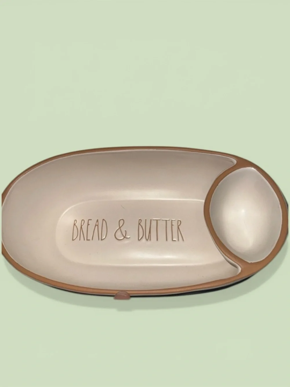 Rae Dunn “Bread & Butter” Matte White Ceramic Serving Bowl NWT